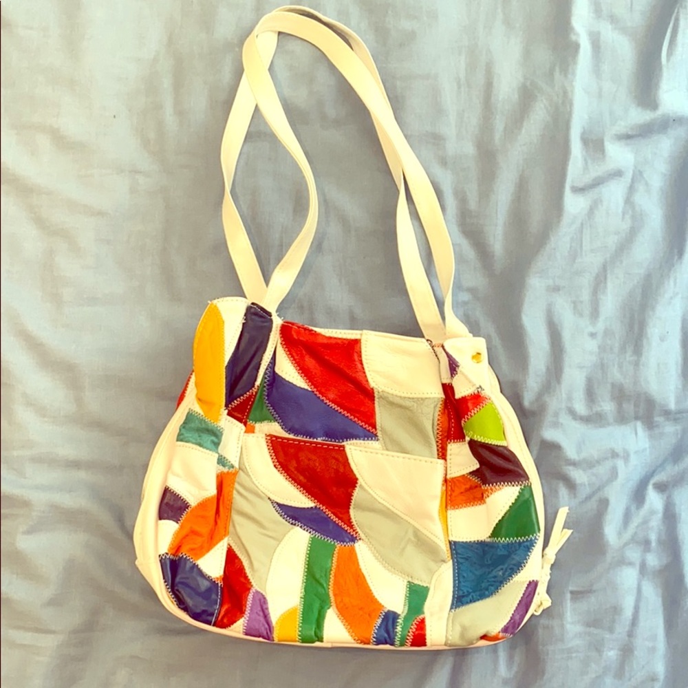 VINTAGE COLORFUL SHOULDER BAG PURSE HANDBAG PURSE, Very Vintage